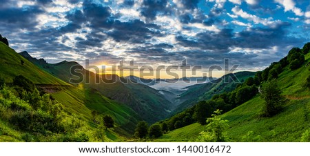 Sunrise Col d'Ispéguy Montagne-Basque Pyrenees Stock photo © 