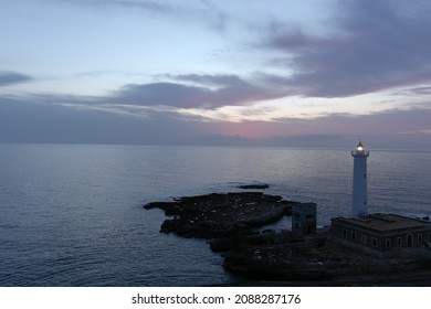 Sunrise Color Full in sicily augusta syracuse siracusa etna lighthouse