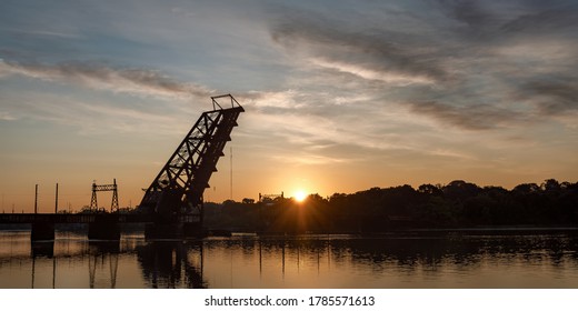 Sunrise At Crook Point Bridge, Providence RI