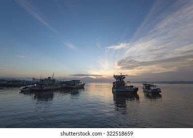 Sunrise At Darvel Bay, Lahad Datu, Malaysia.