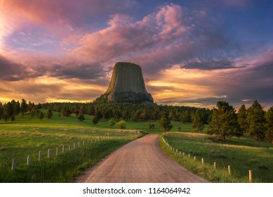 Sunrise at Devils Tower, Wyoming