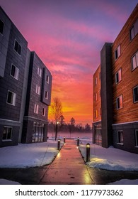 Sunrise In Dover NH At A New Construction Project