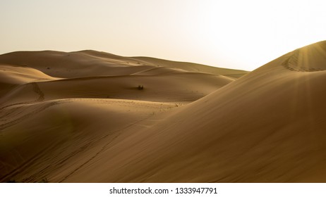 Sunrise in the dunes of Sahara desert. February 2019 - Shutterstock ID 1333947791