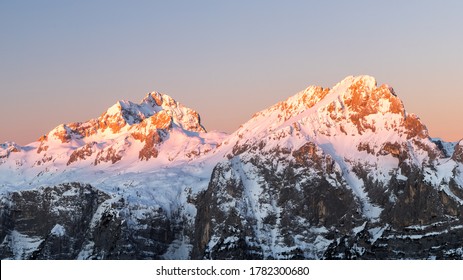 Sunrise During Winter At Mt. Triglav