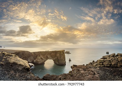 Sunrise At Dyrholaey, Iceland