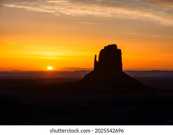 Sunrise At East Mitten Butte In Monument Valley