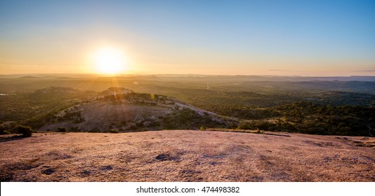Sunrise from Enchanted Rock in Texas