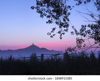 Sunrise Glastonbury Tor Somerset Levels