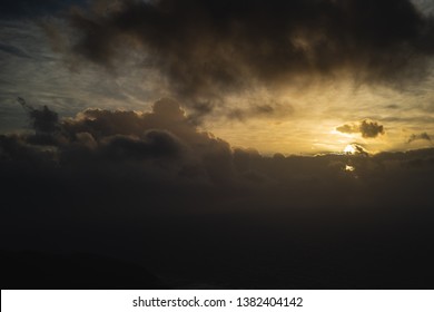 Sunrise Hike On Koko Head Hawaii Oahu Honolulu Hawaii Kai With Valiant Clouds Sun Peeking Through To Greet All Hikers In The Morning