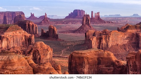 Sunrise in Hunts Mesa navajo tribal majesty place near Monument Valley, Arizona, USA - Shutterstock ID 748619134