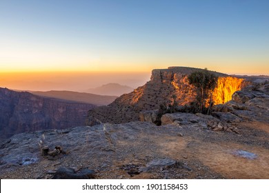 Sunrise At Jebel Shams Mountain Oman