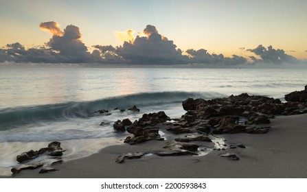 Sunrise At Jupiter Inlet Beach