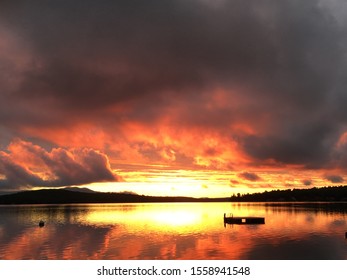 Sunrise At Lake Winnipesaukee, New Hampshire