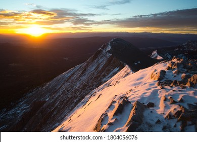 Sunrise Light On The Bridger Mountains