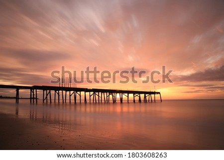 Sunrise at Lowestoft, Suffolk, the easternmost point of England