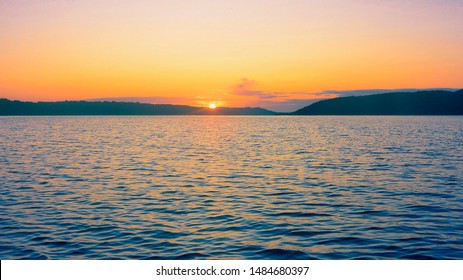 Sunrise At Mariager Fjord Near Hobro City