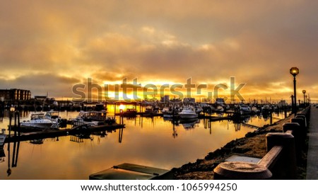 Sunrise at Marina Westport Washington