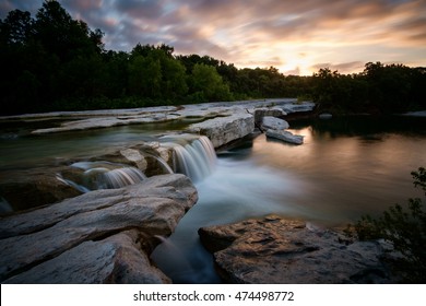 Sunrise At McKinney Falls State Park In Texas