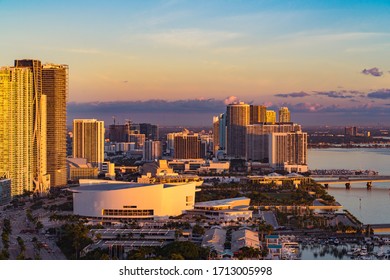 Sunrise Moment In Downtown Miami