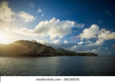 Sunrise At Montserrat, Caribbean Sea