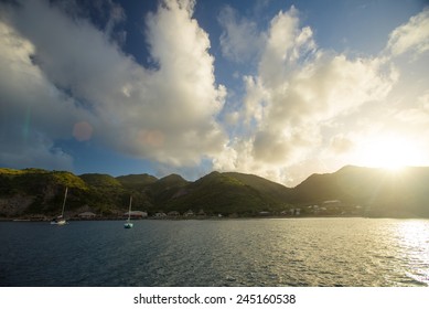 Sunrise At Montserrat, Caribbean Sea