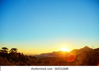 Sunrise In The Mountains