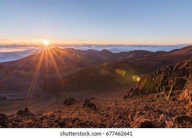 Sunrise At Mt. Haleakala In Maui