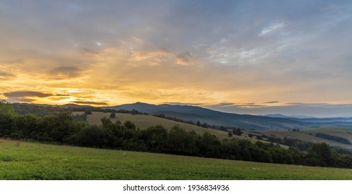 Sunrise In National Park Poloniny, Carpathians, Slovakia