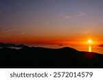 Sunrise New Zealand Marlborough sounds French pass