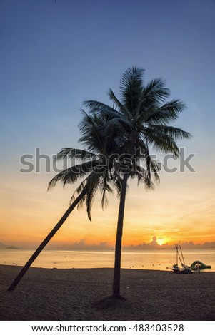 Sunrise at Nha Trang beach