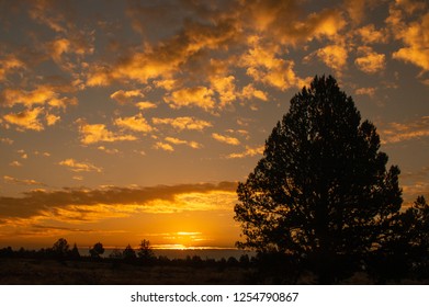 Sunrise In Northern California In Klamath Basin