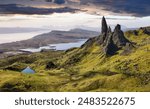 Sunrise at the old man of storr on the isle of skye, Scotland - UK