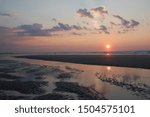 Sunrise on the Atlantic Ocean. Ogunquit, Maine, USA.