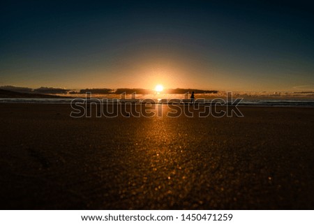 Similar – Very early in the morning on Pacific Beach.