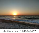 Sunrise on the beach at Kyrylivka