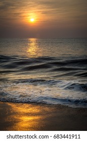 Sunrise On The Beach At Ocean City, Maryland U.S.A.