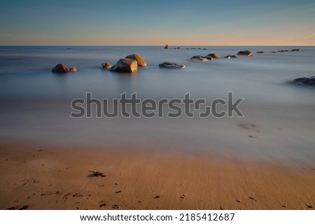 Similar – Foto Bild Stolpmünde, Ostsee in Polen mit Resten einer Kriegsmole