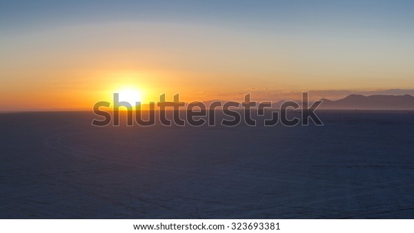 Sunrise on the Black Rock\
Desert