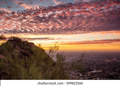 Sunrise on Camelback Mountain in Phoenix, Arizona