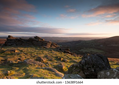 Sunrise On Dartmoor In Winter