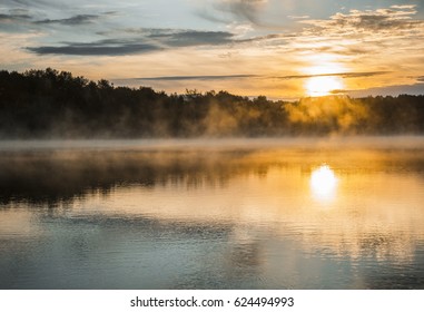 Sunrise On The Irtysh River