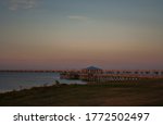 Sunrise on Lake Pontchartrain in Mandeville, Louisiana