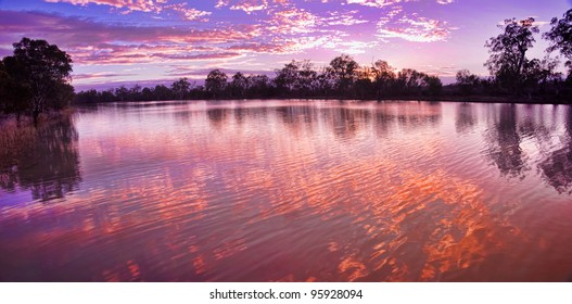 Sunrise On The Murray River