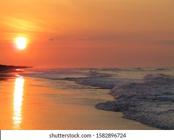 Sunrise On Ocracoke Island Beach