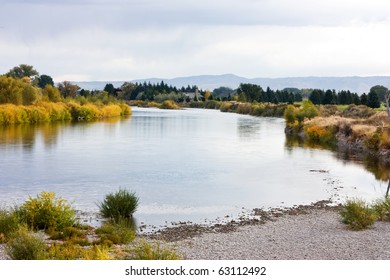 Sunrise On The Snake River Near Blackfoot Idaho