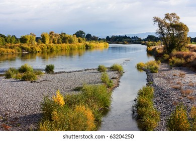 Sunrise On The Snake River Near Blackfoot Idaho