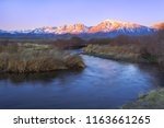 Sunrise on the snowcapped Sierra from the Owen