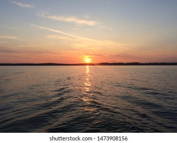 Sunrise On Torch Lake In Michigan