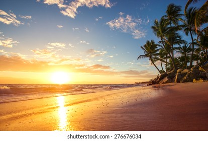 Sunrise On A Tropical Island