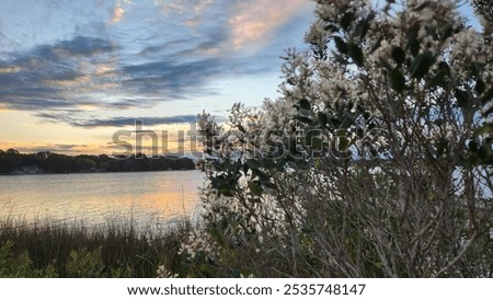 Sunrise on the Ware River, in the Mobjack Bay. Southern Chesapeake Bay. Virginia. 